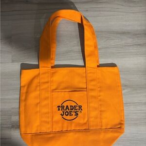 Trader Joe's Orange Canvas Tote Bag